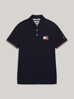 t-shirt 1985 collection tommy hilfiger paris slim fit blu da uomini tommy hilfiger