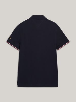 t-shirt 1985 collection tommy hilfiger paris slim fit blu da uomini tommy hilfiger