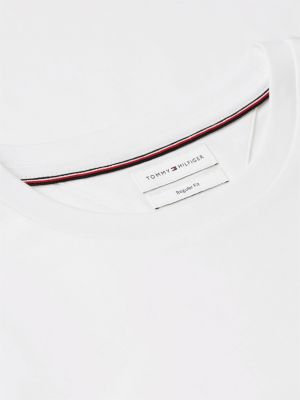 white flag embroidery interlock knit t-shirt for men tommy hilfiger