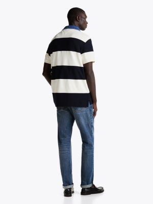 multi relaxed fit rugby stripe polo shirt for men tommy hilfiger