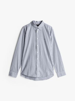 multi th flex gingham check regular shirt for men tommy hilfiger