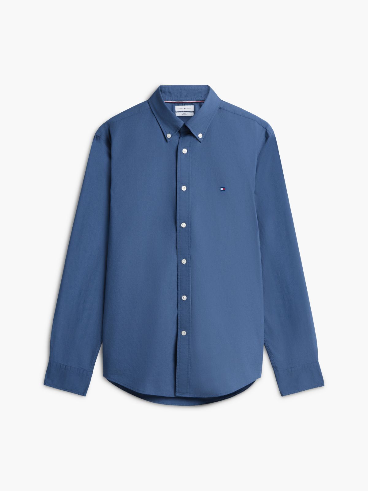 TH Flex Regular Fit Button-Down Shirt — Blue