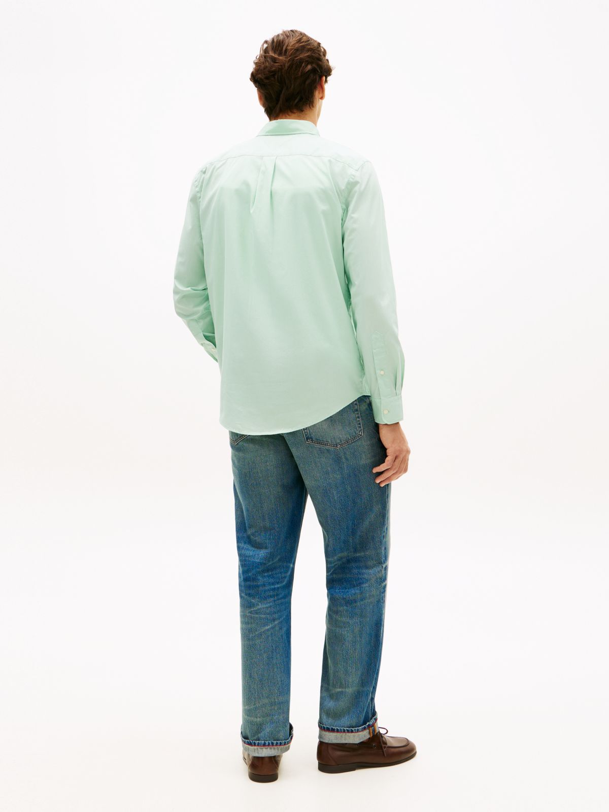 TH Flex Regular Fit Button-Down Shirt — Green