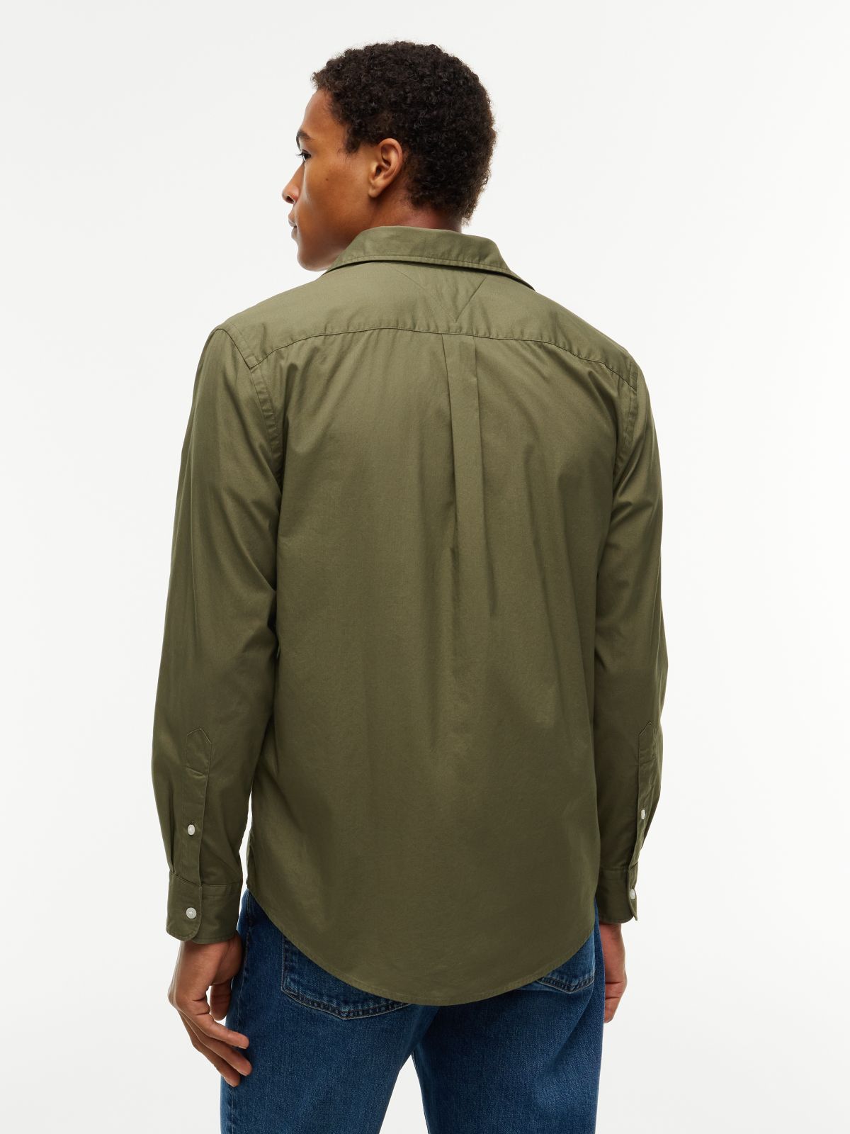 TH Flex Regular Fit Button-Down Shirt — Green