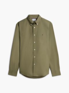TH Flex Regular Fit Button-Down Shirt — Green 5