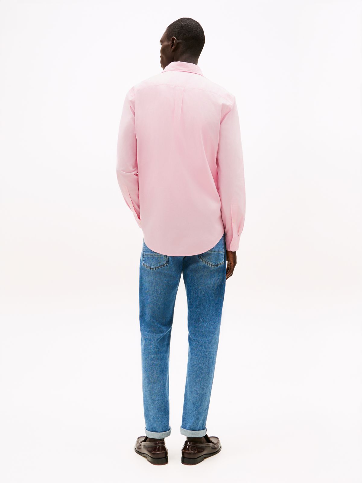 TH Flex Regular Fit Button-Down Shirt — Pink