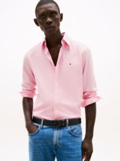 TH Flex Regular Fit Button-Down Shirt — Pink 1