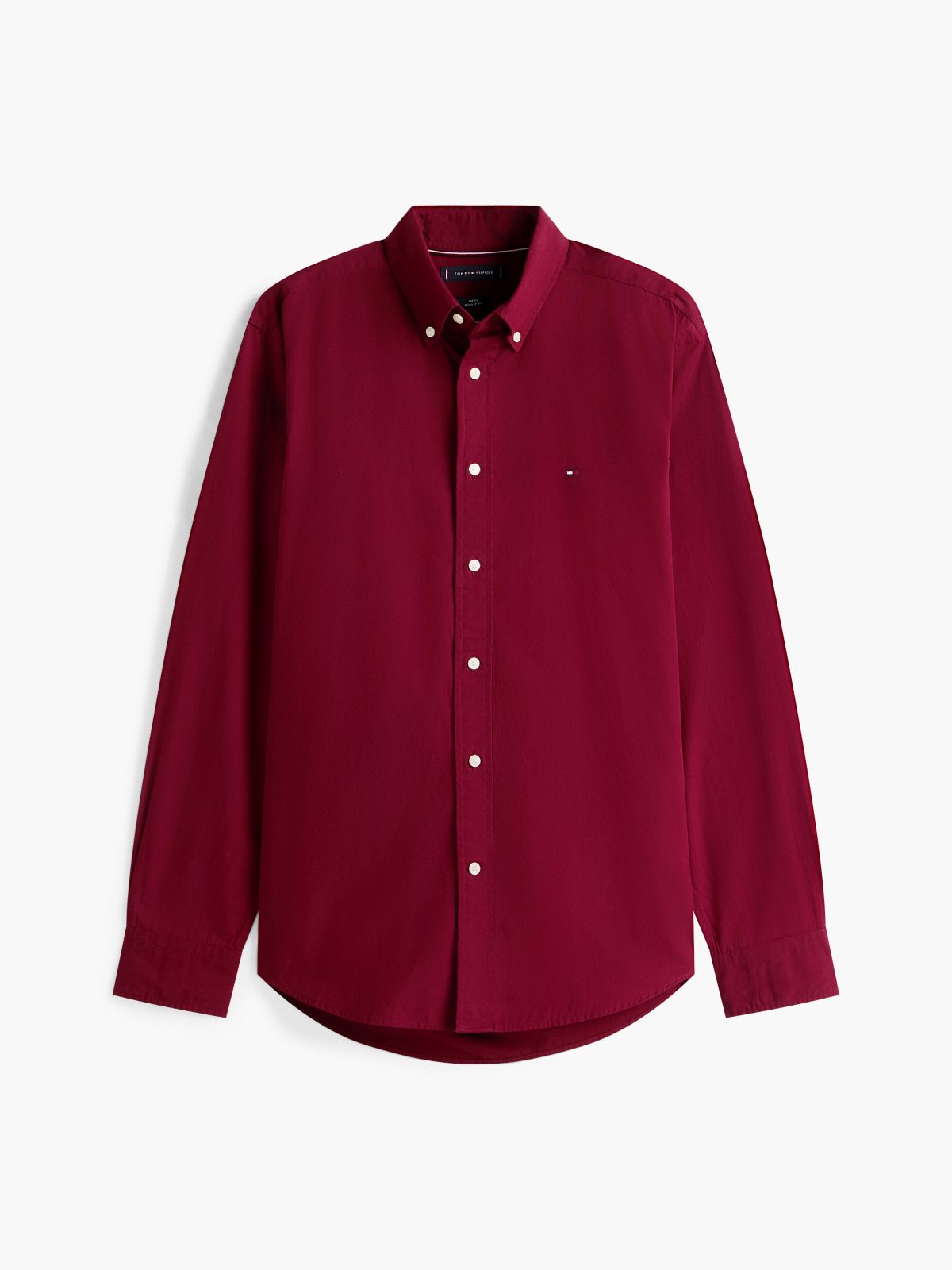 TH Flex Regular Fit Button-Down Shirt — Purple