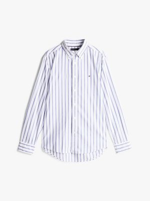 multi th flex nautical stripe regular shirt for men tommy hilfiger