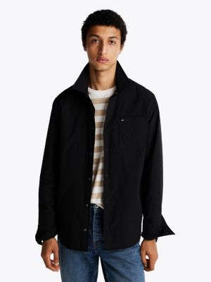 black verstaubare hemdjacke für herren - tommy hilfiger