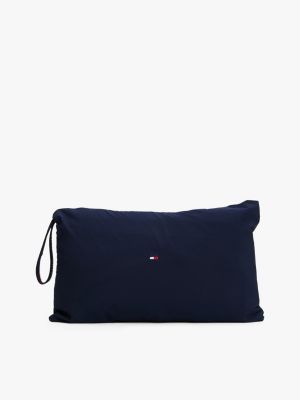 giacca multitasche idrorepellente ripiegabile blu da uomini tommy hilfiger