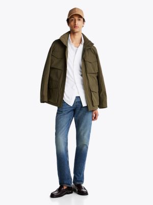 green water repellent packable field jacket for men tommy hilfiger