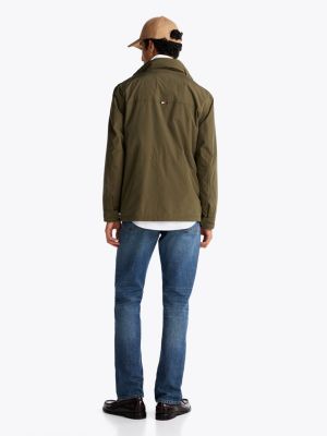 green water repellent packable field jacket for men tommy hilfiger