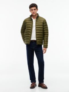 Flag Embroidery Packable Quilted Jacket — Green 2