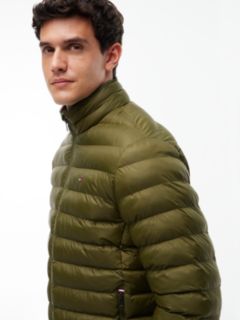 Flag Embroidery Packable Quilted Jacket — Green 3
