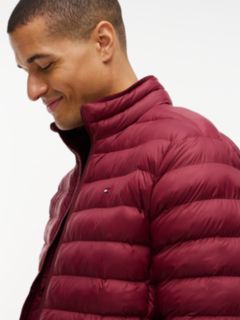 Flag Embroidery Packable Quilted Jacket — Red 3