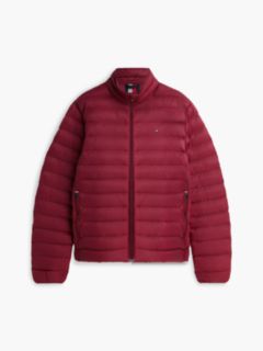 Flag Embroidery Packable Quilted Jacket — Red 6