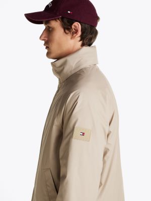 khaki water repellent regatta jacket for men tommy hilfiger