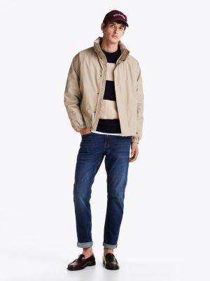 khaki water repellent regatta jacket for men tommy hilfiger