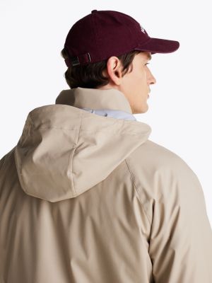 khaki water repellent regatta jacket for men tommy hilfiger