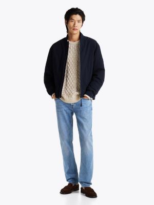 bomber performance déperlant bleu pour hommes tommy hilfiger