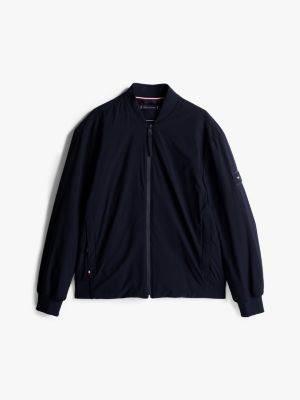 bomber performance déperlant bleu pour hommes tommy hilfiger