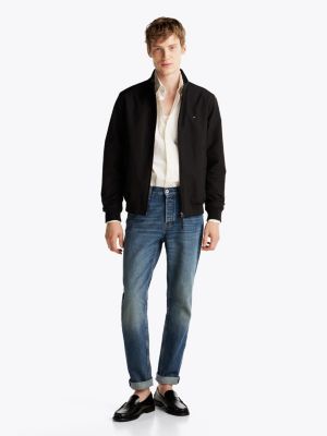 schwarz relaxed fit harringtonjacke für herren - tommy hilfiger