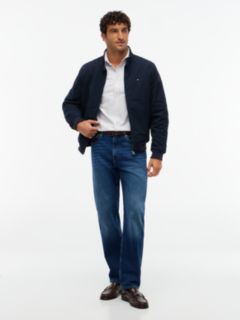 Flag Embroidery Zip-Thru Harrington Jacket — Blue 2