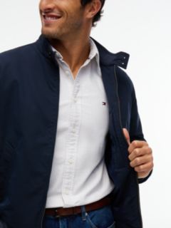 Flag Embroidery Zip-Thru Harrington Jacket — Blue 3