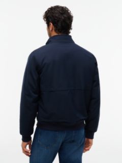 Flag Embroidery Zip-Thru Harrington Jacket — Blue 5