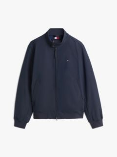 Flag Embroidery Zip-Thru Harrington Jacket — Blue 6