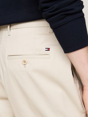 beige 1985 collection chino shorts for men tommy hilfiger