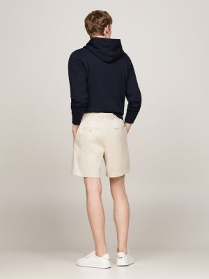 beige 1985 mercer 7 inseam chino shorts for men tommy hilfiger