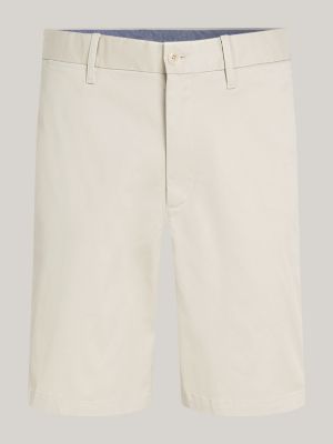 beige 1985 mercer 7 inseam chino shorts for men tommy hilfiger