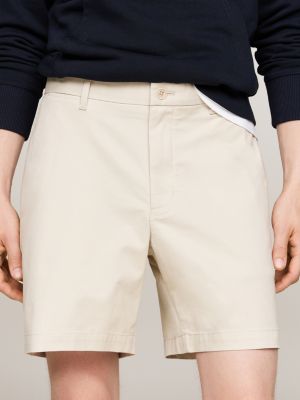 beige 1985 collection chino shorts for men tommy hilfiger