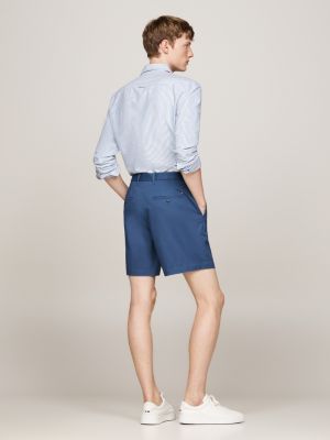 blue 1985 mercer 7 inseam chino shorts for men tommy hilfiger