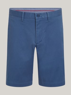 blue 1985 mercer 7 inseam chino shorts for men tommy hilfiger
