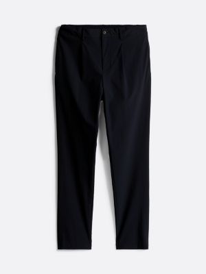 schwarz th flex harlem tapered fit chinos für herren - tommy hilfiger