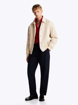 beige smart casual ivy jacket for men tommy hilfiger