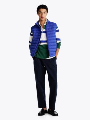 smanicato trapuntato ripiegabile blu da uomini tommy hilfiger