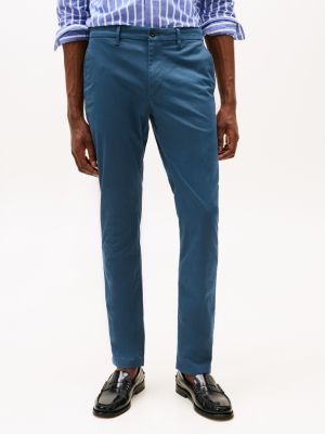 chino slim bleecker bleu pour hommes tommy hilfiger