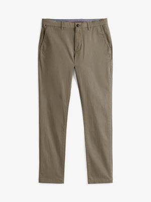 chino slim bleecker kaki pour hommes tommy hilfiger