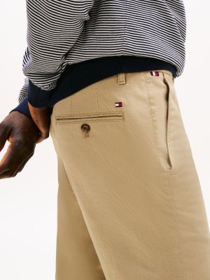 beige denton chino met rechte broekspijpen voor heren - tommy hilfiger