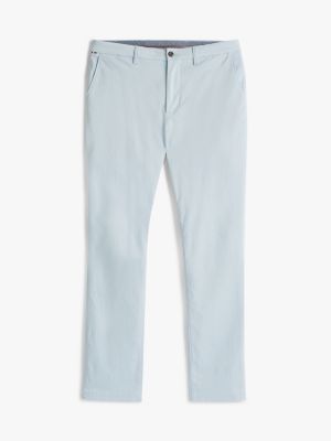 blauw denton chino met rechte broekspijpen voor heren - tommy hilfiger