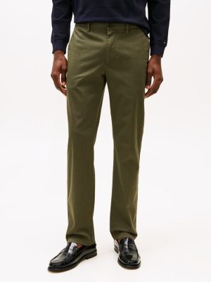 khaki denton straight leg chinos for men tommy hilfiger