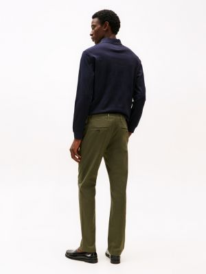 khaki denton straight leg chinos for men tommy hilfiger