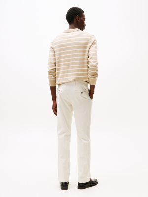 white denton straight leg chinos for men tommy hilfiger