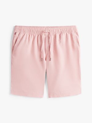 pink harlem linen blend relaxed shorts for men tommy hilfiger