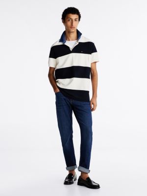 vaqueros mercer rectos de corte regular blue de hombres tommy hilfiger