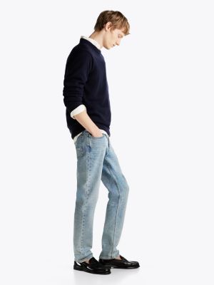 jeans mercer regular fit dritti blu da uomini tommy hilfiger